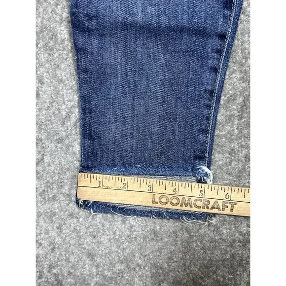 Joes Jeans Skinny Ankle Hi-Low Cutout Hem‎ Womens Sz 28 Blue Stretch Pockets - Picture 12 of 12